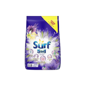 Surf 5In1 Lavender Freshness Automatic Laundry Powder Soap 2.4kg
