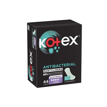 Kotex Liners Antibacterial Long 44 Panty Liners