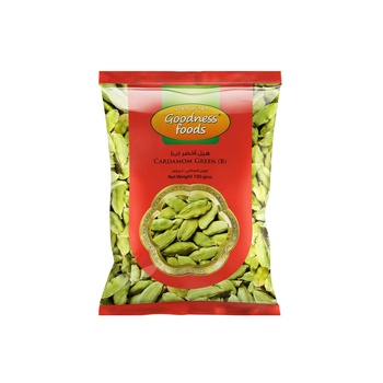 Goodness Foods Cardamom Green (B) 100g